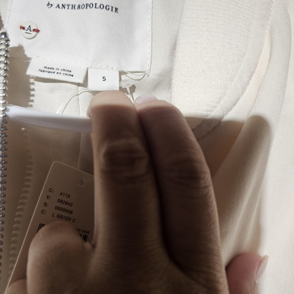 Anthropologie NWT Oversized Bomber Jacket | Cream | $138 | No Longer Sold - Picture 3 of 7